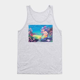 Mermaid and Fish 2 Tank Top